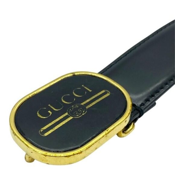 Gucci Belt Accessories Small Logo Leather Black main image 6